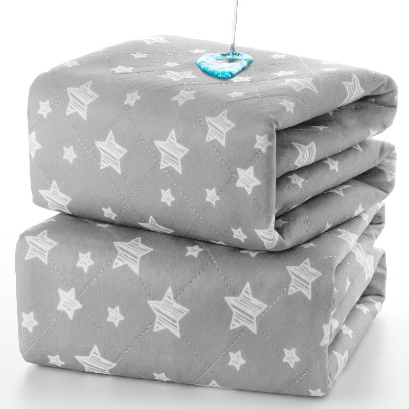 Moonsea Waterproof Bed Pads Washable Absorbent Chuck Pads Non Slip for Incontinence Washable Pee Pads for Dogs Waterproof Mattress Protector for Seniors Bedwetting Kids Hospitals Pets 34x36 2 Pack