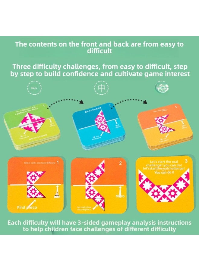 Mirror Puzzle Mathematical Space Geometry Enlightenment Toys Children's Puzzle Whole Brain Space Thinking Training Educational Toys-Color:JQN-Mirror Puzzle - Image 3