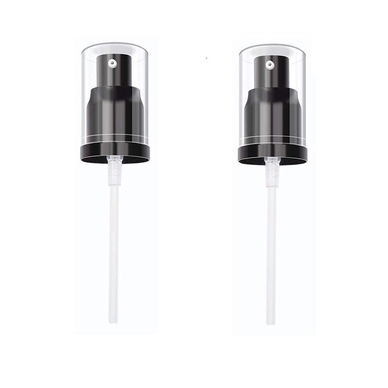 MORICHS 2PCS Replacement Press Cover Air Pump For Maybelline Fit Me Matte + Poreless Liquid Foundation Makeup Base (Black) - Image 1