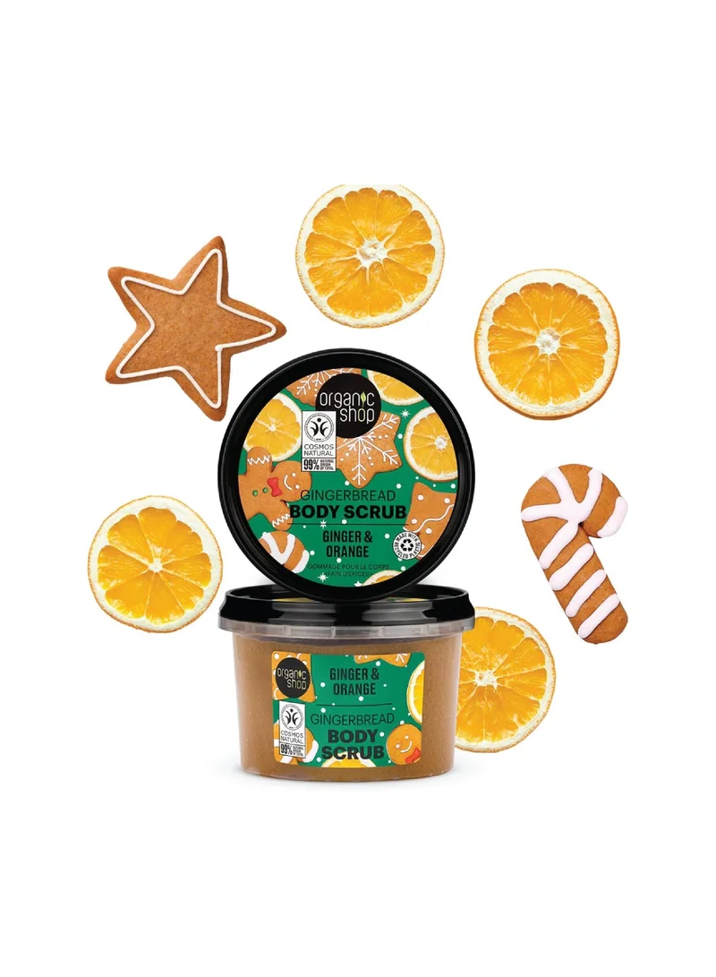 Organic Shop Organic Shop Gingerbread Body Scrub Ginger and Orange 250ml