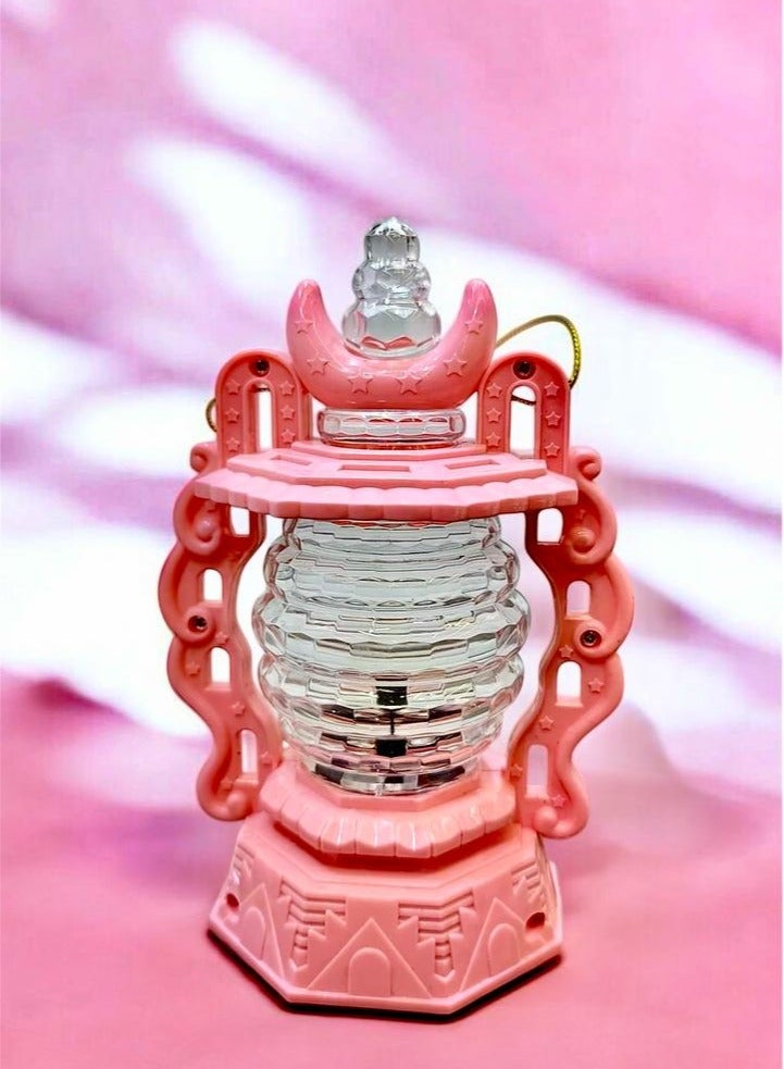 فانوس رمضان مضئ أغنية رمضان لون وردي