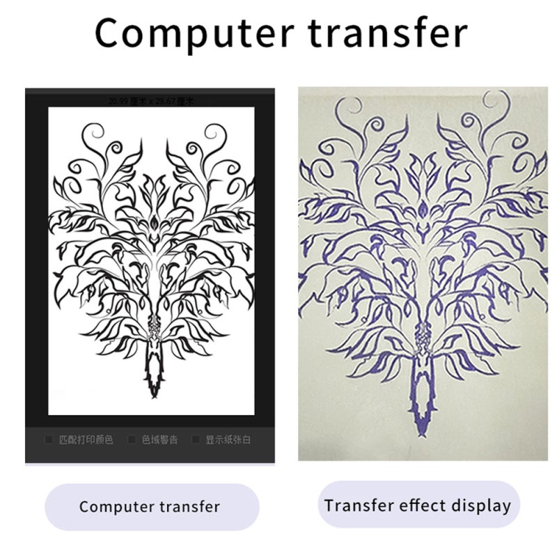 Tattoo Stencil Printer: Black Compact Portable Design - Fast Clear Transfer Printing Wireless App-Controlled for Tattoo Artists Beginners Home Studio - Image 2