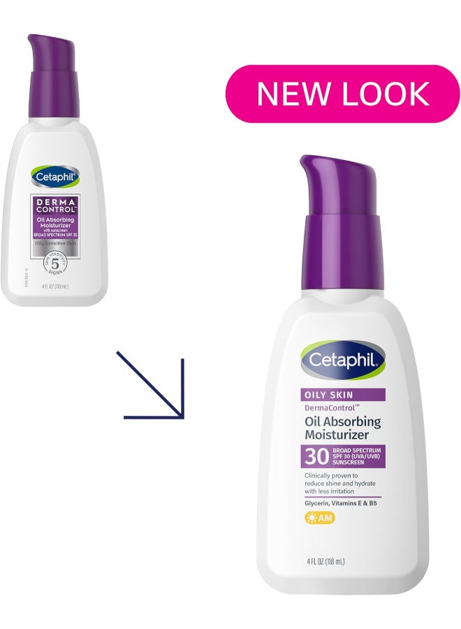 Cetaphil Derma Control Oil Absorbing Moisturizer Spf 30, 4 Fl Oz Packaging May Vary - Image 2