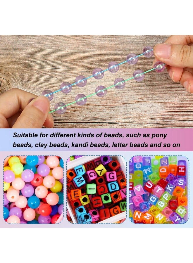 تين ويل سلسلة مرنة 1 مم للأساور بطول 328 قدم قوس قزح قابلة للتمدد، حبل خرز مرن للأساور والقلائد وصنع المجوهرات وخرز المهر والحرف اليدوية - Image 5