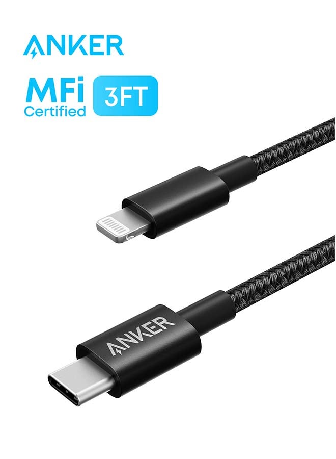 كابل نايلون جديد USB C إلى Lightning، معتمد من Apple MFi لسلسلة iPhone 14، وأكثر (3.3 قدم) - Image 1