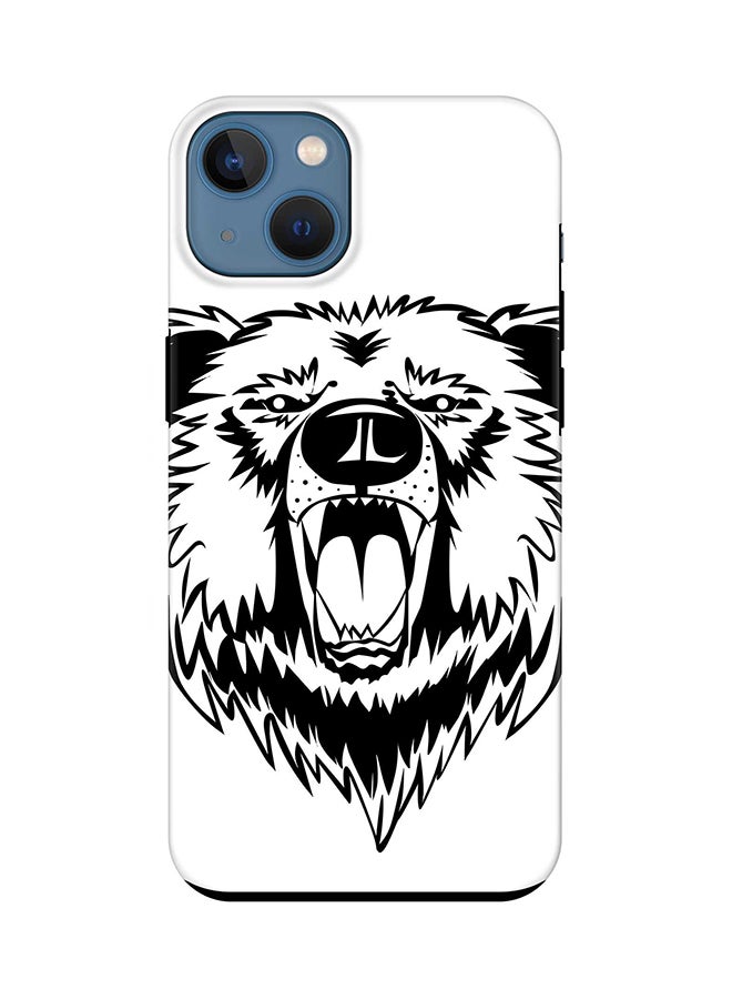 Stylizedd Tough Pro Series Case for Apple iPhone 14 Dual Layer hybrid PC & TPU Customized Mobile Cover Shield with inner TPU protection Matte Finish - Grizzly Bear