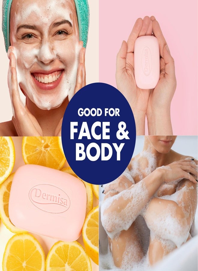 DERMISA صابون ديرميزا سوبر بلس لتفتيح البشرة | مع حمض الهيالورونيك ومستخلص الليمون والتوت البري | بدون بارابين، بدون كبريتات | 3 أونصات | عبوة واحدة - Image 4
