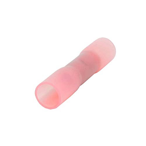 Install Bay 8 Gauge Red Heat Shrinkable Butt Connectors - 25 Per Pack Waterproof Electrical Terminals Insulated AWG Automotive, Marine, Audio, and Industrial Grade Splice - Image 2