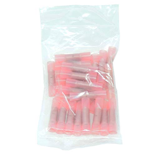 Install Bay 8 Gauge Red Heat Shrinkable Butt Connectors - 25 Per Pack Waterproof Electrical Terminals Insulated AWG Automotive, Marine, Audio, and Industrial Grade Splice - Image 3