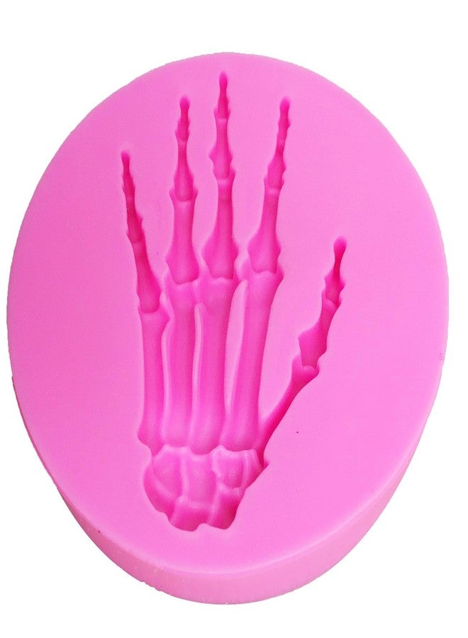 Angel Wings Hand Bone Shape Silicone Molds for Halloween Cake Decorating Tools DIY Chocolate Candy Cookies Biscuits Gum Fondant Pudding Cupcake Baking Mold, Halloween Theme Decoration Polymer Clay Molds - Image 4