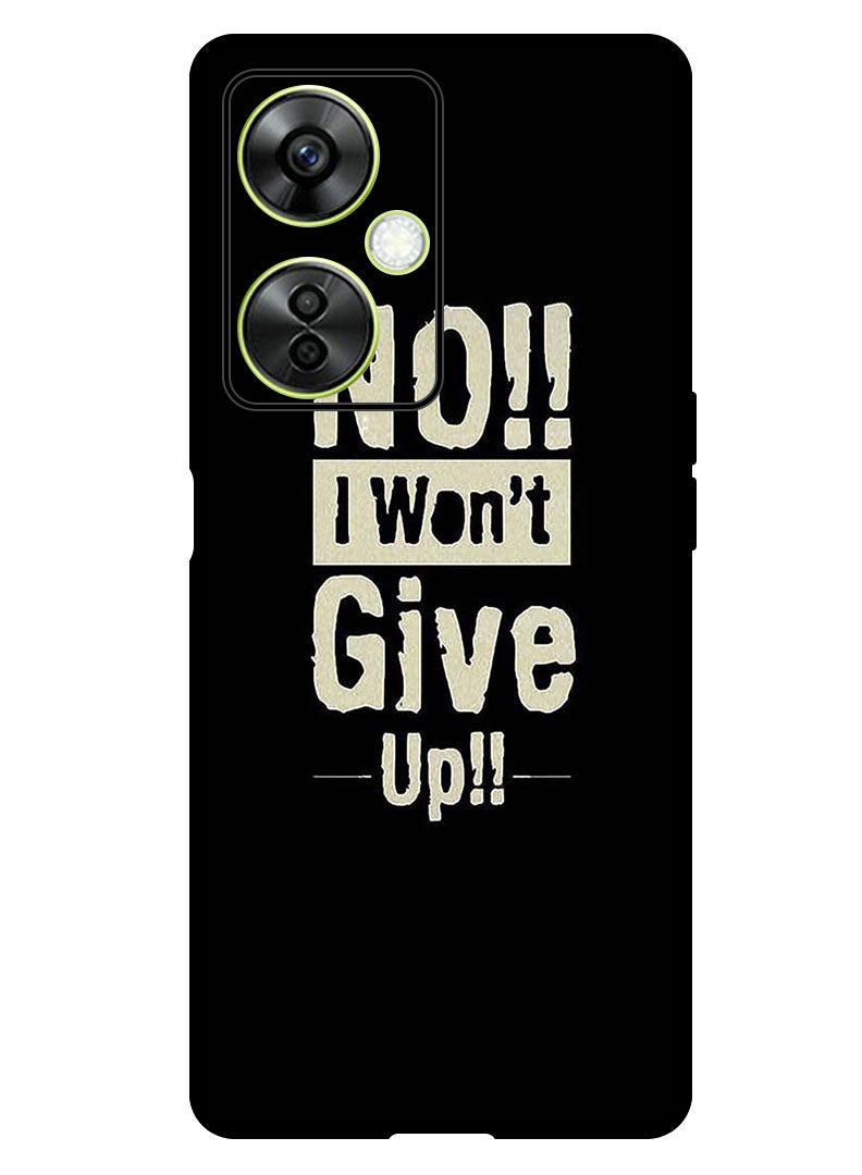 Theodor Protective Case Anti Scratch Shock Proof Bumper Cover For OnePlus Nord CE 3 Lite No I Wont Gve Up - Image 1