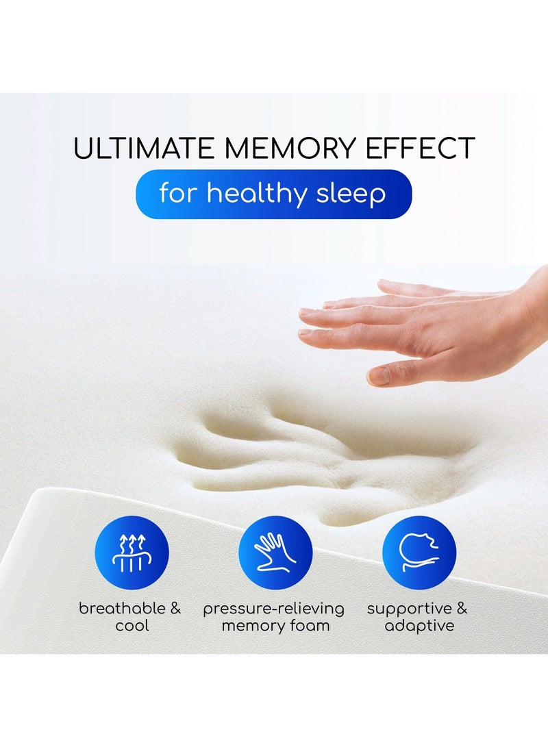 Comforto Wave Golden Piping Memory Foam Pillow 60x40x13-11 cm - Image 3