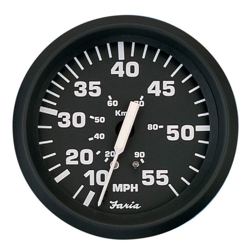 Faria Beede Instruments Faria Beede Faria 32810 Euro Speedometer 55 MPH Pitot  4 Black