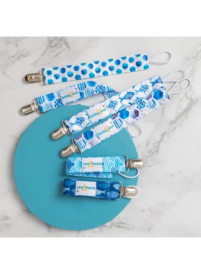 babygoal Pacifier Clips 6 Pack Pacifier Holder For Girls And Boys Fits For Most Pacifier Styles & Baby Toys And Baby Gift 6Mp12 - Image 4