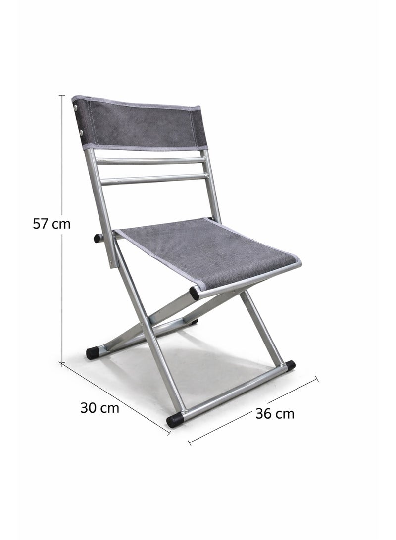 Earss Compact Folding Chair with Reinforced Steel Frame – Portable Lightweight Seating with Durable Woven Fabric for Indoor & Outdoor Use - Image 5