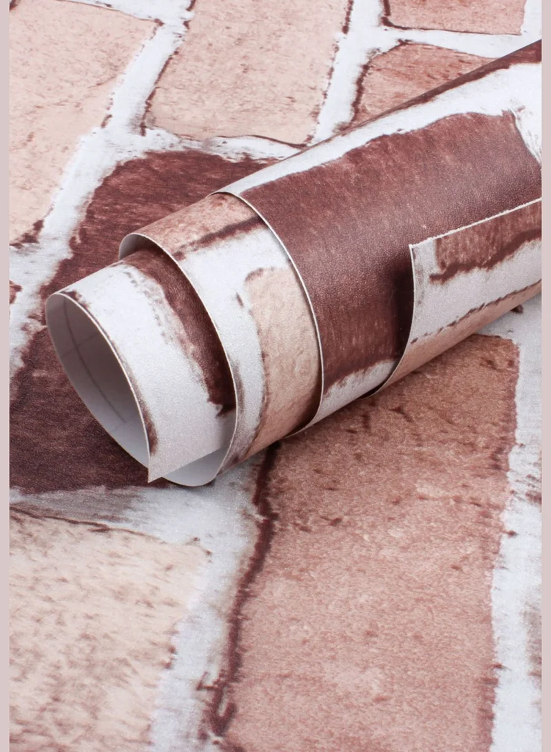 Wallopedia Brick Pattern Self Adhesive Home Decor Wallpaper Sticker (45cm*500cm)