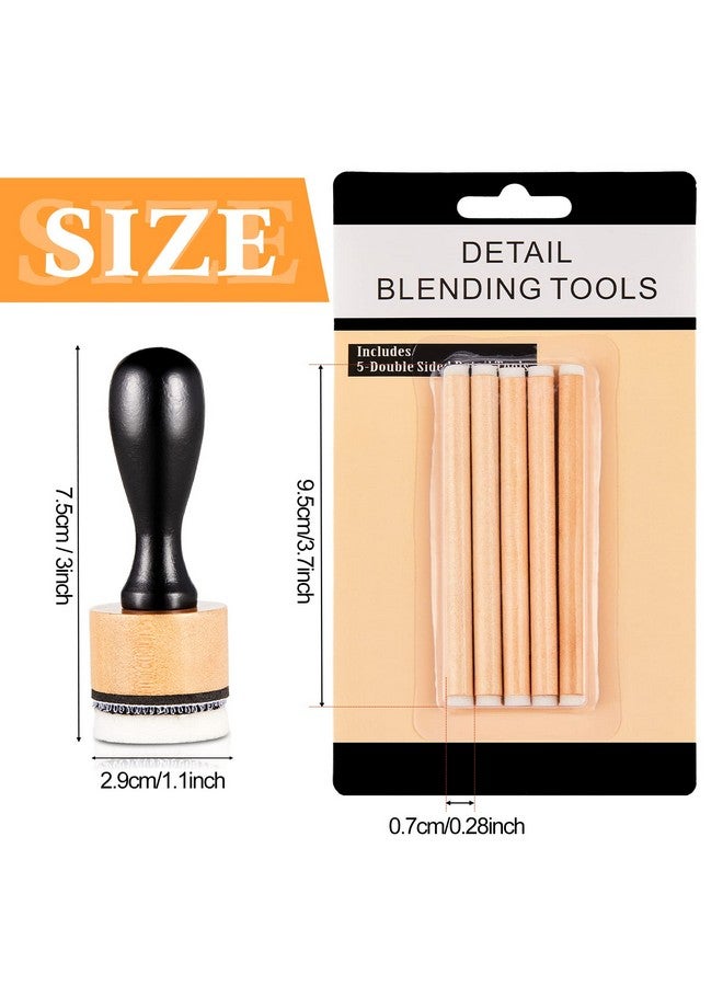 ايباك 52 قطعة من أدوات مزج الحبر الصغيرة مع وسادات إسفنجية بديلة، وسادات حبر، وأدوات مزج التفاصيل و24 لونًا من طوابع وسادة الحبر اليدوية لتطبيقات القصاصات الخشبية والنسيجية - Image 2