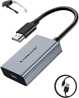 Lemorele HDMI to USB Type C Adapter 4K@60HZ w/Cable Design, Plug and Play, for RayNeo, XREAL Air, Rokid Air, - Image 1
