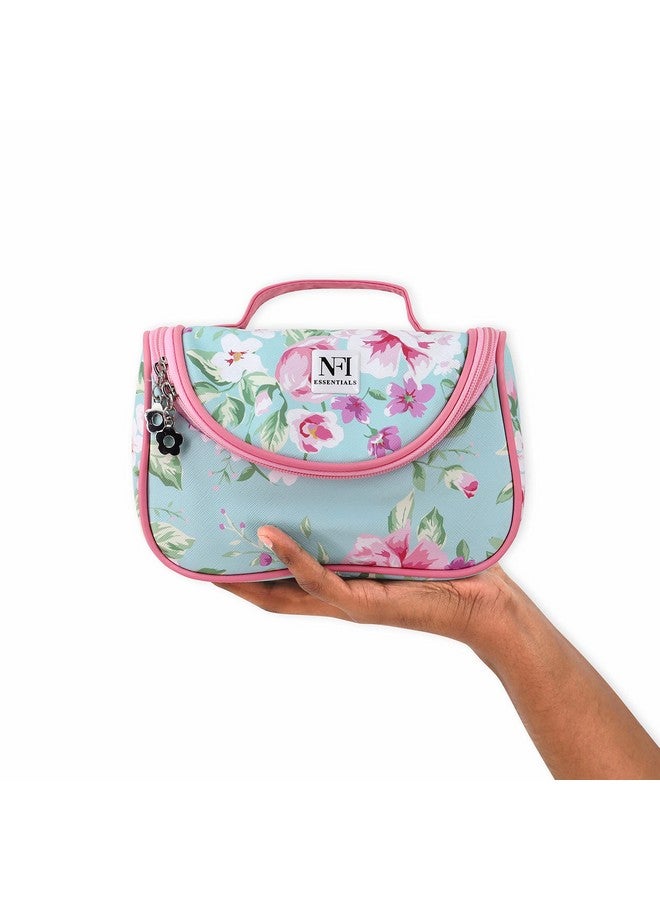 NFI essentials Floral Print Cosmetics Pouch Makeup Pouch, Pack of 5 (L Pink, D Green, Black, Green & Pink) - Image 5