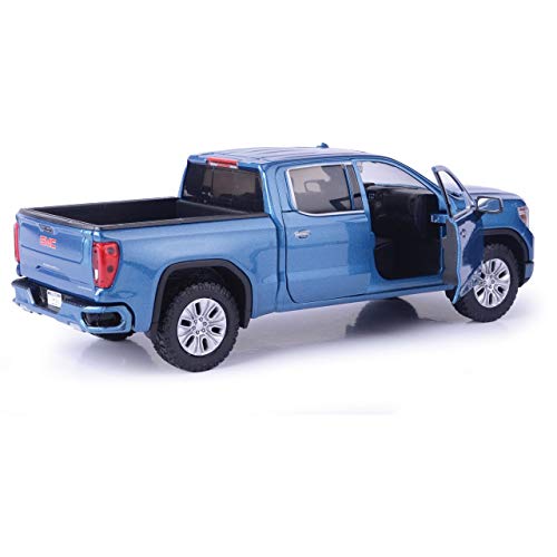 MOTORMAX 2019 GMC Sierra 1500 Denali Crew Cab - Blue 1:24-1:27 Scale Diecast Model by Motormax 79362 - Image 3