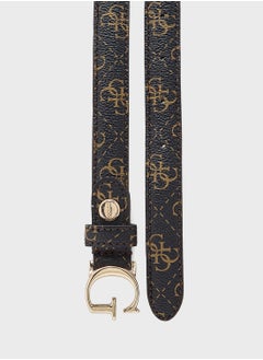 GUESS Logo Detailed None Allocated Hole  Belt  - Image 2