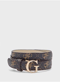 GUESS Logo Detailed None Allocated Hole  Belt  - Image 1