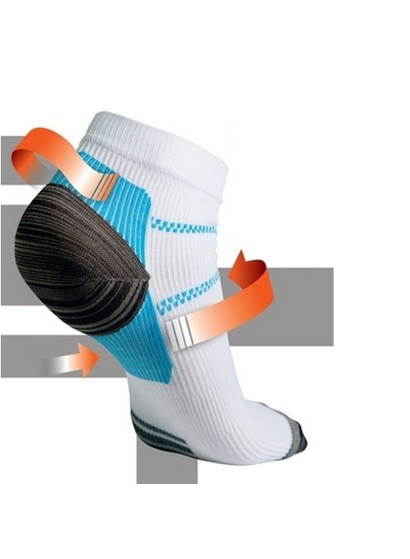 Excefore 3 Pairs Compression Socks for Women and Men Upgraded Sport Plantar Fasciitis Arch Support Low Cut Compression Foot Socks Best for Athletic Sports, Running, Travel - Image 3