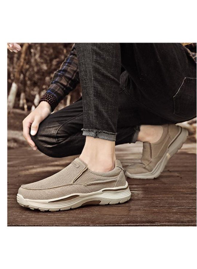 NIBEMINENT Canvas Shoes Men Classic Loafers Men Casual Shoes Breathable Walking Flat Shoes Sneakers  - Image 4