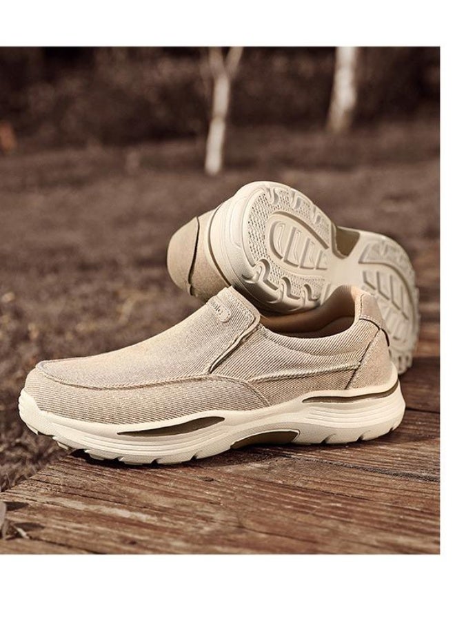 NIBEMINENT Canvas Shoes Men Classic Loafers Men Casual Shoes Breathable Walking Flat Shoes Sneakers  - Image 3