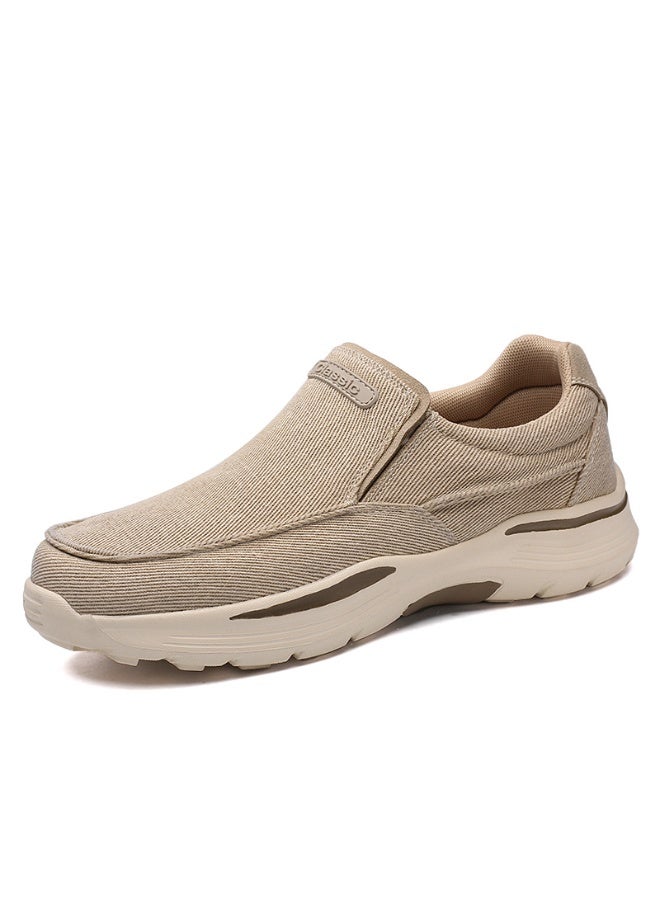 NIBEMINENT Canvas Shoes Men Classic Loafers Men Casual Shoes Breathable Walking Flat Shoes Sneakers  - Image 1
