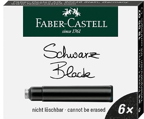 Faber-Castell 185506 Standard Ink Cartridges Standard Black - Image 1