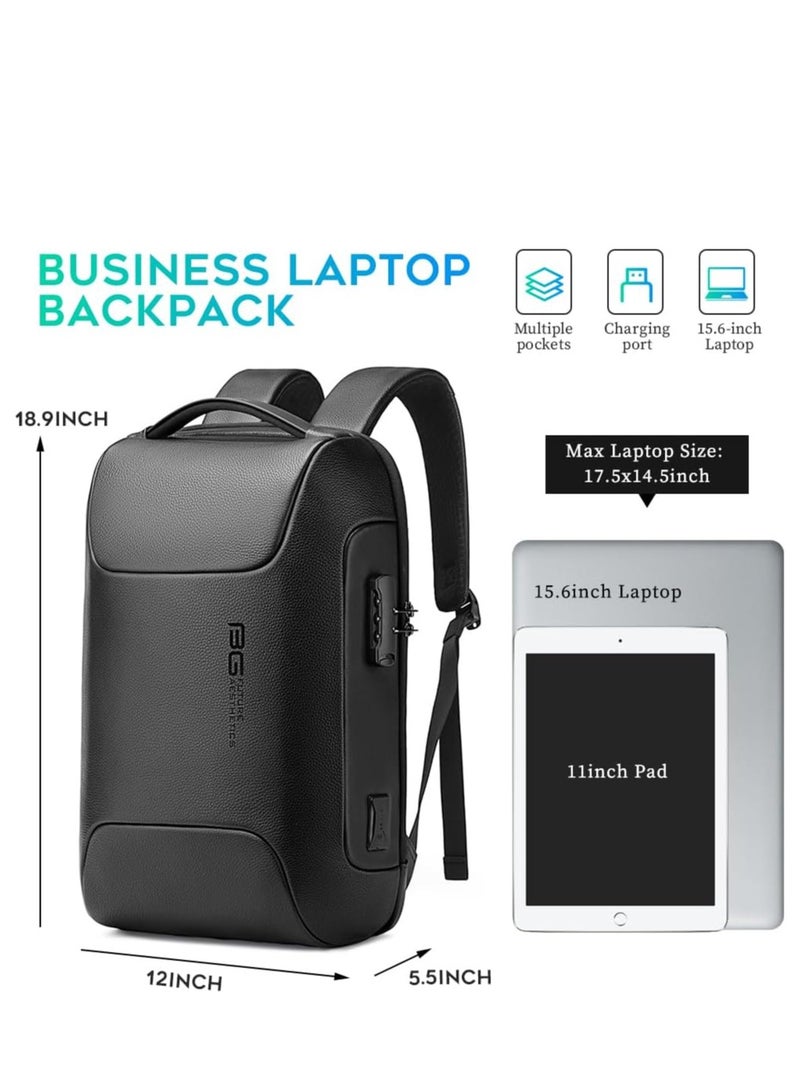 BANGE Anti Theft Backpack with USB charging Port,Lightweight Business Backpack for Men and Women - Image 4