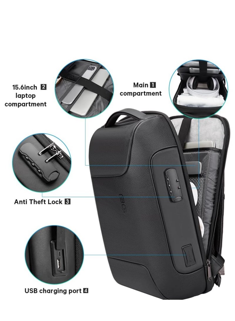 BANGE Anti Theft Backpack with USB charging Port,Lightweight Business Backpack for Men and Women - Image 2