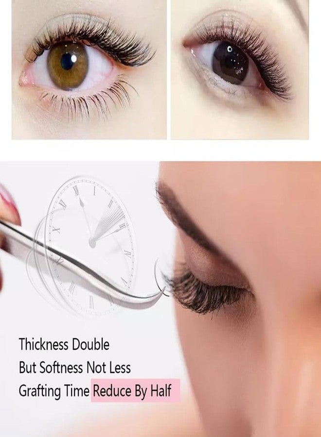 YELIX Flat Eyelash Extensions Black C/D Curl 8-15mm Mixed Length, Easy to Apply Soft Flat Lash Extensions Suitable for Long-Lasting Wear for Salon Lash Artists (0.15 Thickness 8-15mm, D Curl) - Image 5