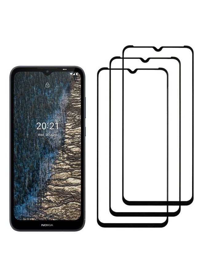 3-Pack Screen Protector Tempered Glass For Nokia C20 6.52 inch Clear - Image 1