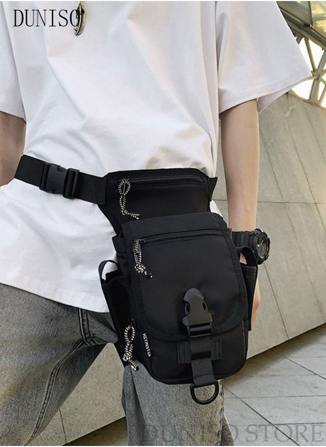 DUNISO - Multifunctional Drop Leg Bag For Men and Women Panel Utility Waist Bag Shoulder Bag Crossbody Bag For Cycling Hiking Travelling Pouch Pack Waist Bag For Outdoor Sports - Image 1