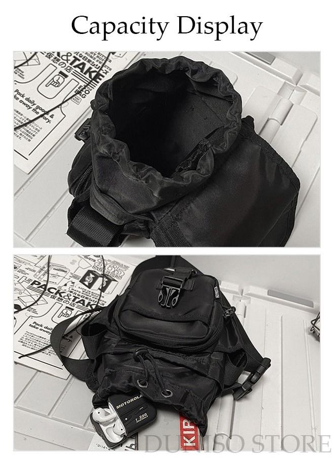 DUNISO - Multifunctional Drop Leg Bag For Men and Women Panel Utility Waist Bag Shoulder Bag Crossbody Bag For Cycling Hiking Travelling Pouch Pack Waist Bag For Outdoor Sports - Image 1