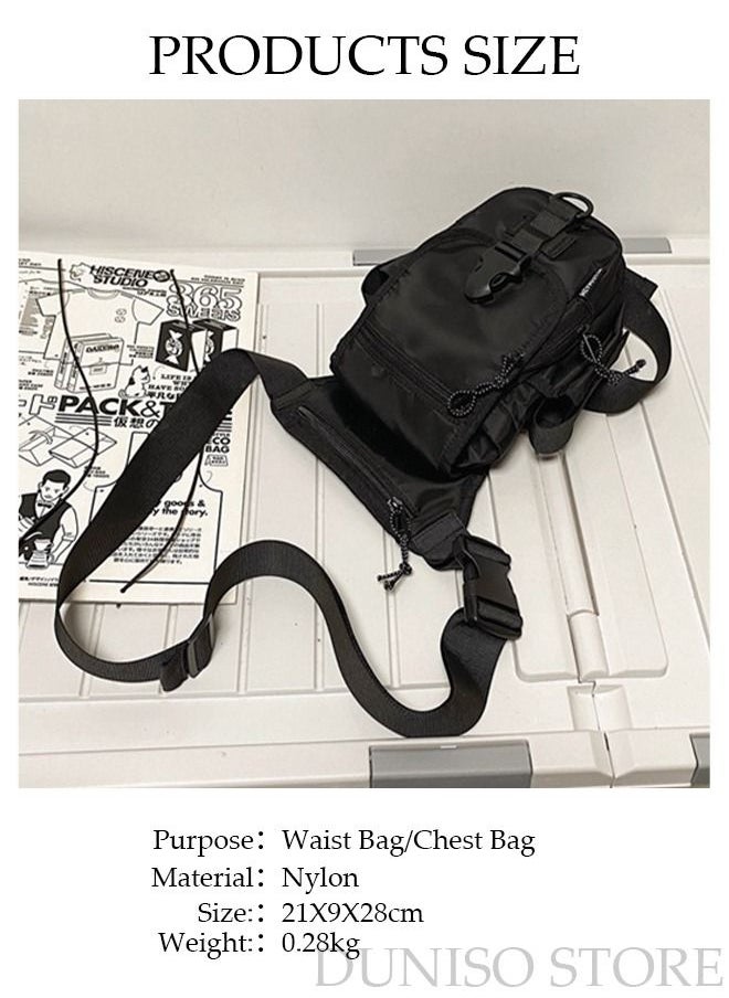 DUNISO - Multifunctional Drop Leg Bag For Men and Women Panel Utility Waist Bag Shoulder Bag Crossbody Bag For Cycling Hiking Travelling Pouch Pack Waist Bag For Outdoor Sports - Image 1