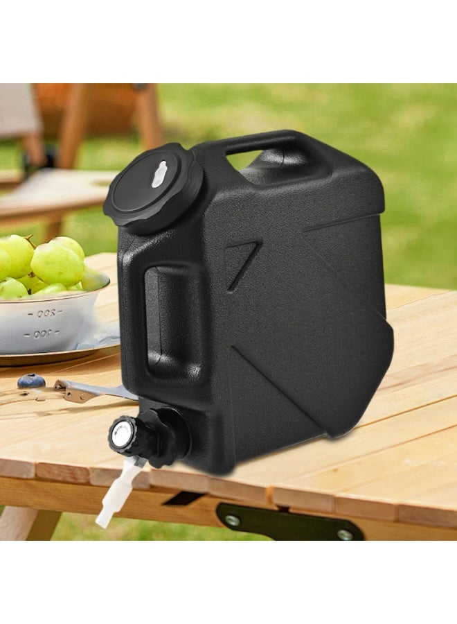 10L Large Camping Water Storage Jug with Faucet Portable Leak-Proof Water Tank for Outdoor Picnic Hiking Barbecue Car Travel and Emergency Use, BPA-Free Food-Grade PE Container - Image 4