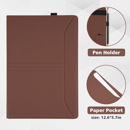 TT TYTX TYTX Compatible with MacBook Pro 14 Inch Case, PU Leather MacBook Case with Vents and Stand for 2021-2025 Release M5 A3434 M4 A3112 A3185 A3401 A2918 A2992 A2779 A2442, Brown - Image 5