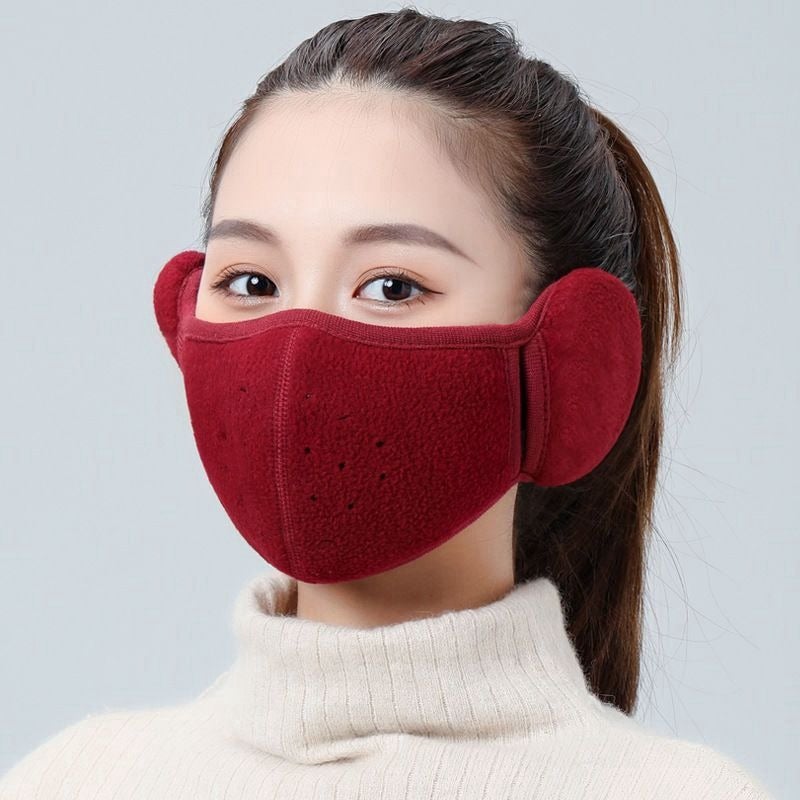 Windproof Earmuffs Warm Cotton Mask for Winter Dark gray-[unisex]  - Image 3