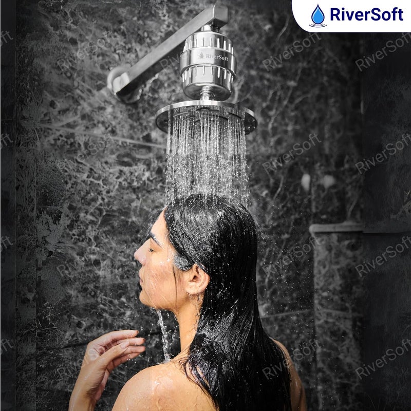 RiverSoft SFC-15 PRO Filter Cartridge for Hard Water with 15 Stage, Cartridge only (PP, White) (SFC-15 Shower/Tap Filter Cartridge) - Image 5