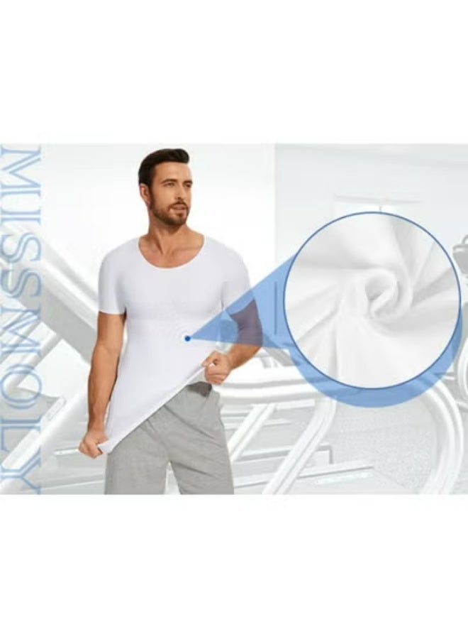MISS MOLY Men's Body Slimming Shaper Compression Shirt for Fitness Shaping - Image 5