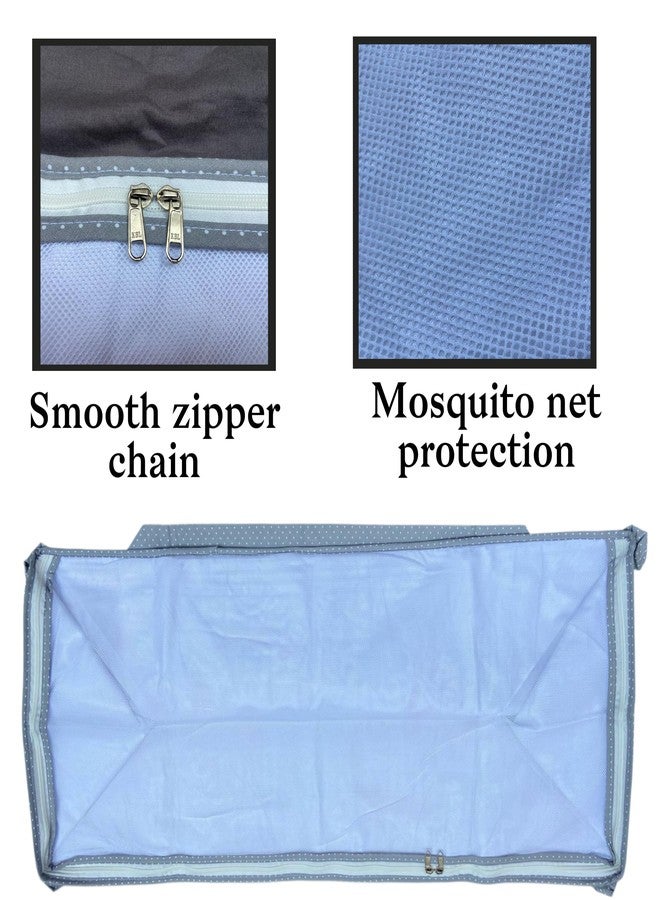 Fabrify Premium Cotton Baby Hammock Ghodiyu/Khoyu Soft Cotton Cloth Swing Cradle Safety with Mosquito Net Cover with Zipper (Pista) - Image 3