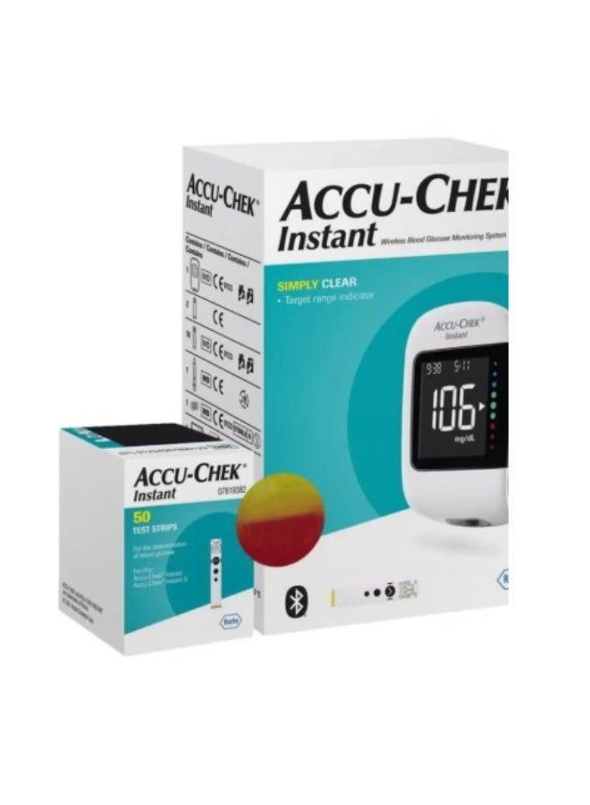 ACCU-CHEK Instant مجموعة أكيو-شيك إنستانت + شرائط اختبار 50 - Image 1