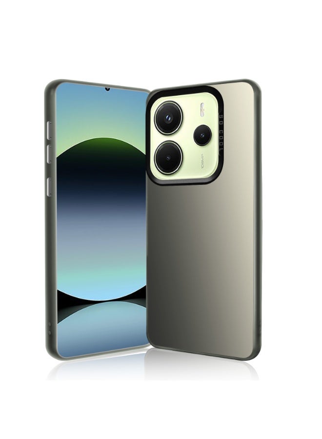 LiuShan Xiaomi Redmi Note 14 5G Case, Slim TPU Bumper Phone Cover,360°Full Body Shockproof Protective Phone Case for Redmi Note 14 5G Gray - Image 2