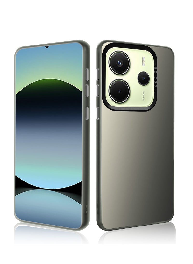 LiuShan Xiaomi Redmi Note 14 5G Case, Slim TPU Bumper Phone Cover,360°Full Body Shockproof Protective Phone Case for Redmi Note 14 5G Gray - Image 1