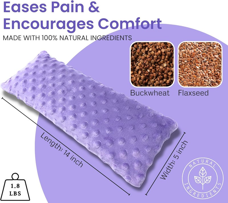 Solayman Tech Large 14x55 Heating Pad  Cold Herbal Shoulder WrapMicrowavable Heating  Cooling Neck Wrap Hot Heated Pad with Moist Heat Therapy for Back Pain Migraine Relief  Muscle Relaxation Unscented - Image 4