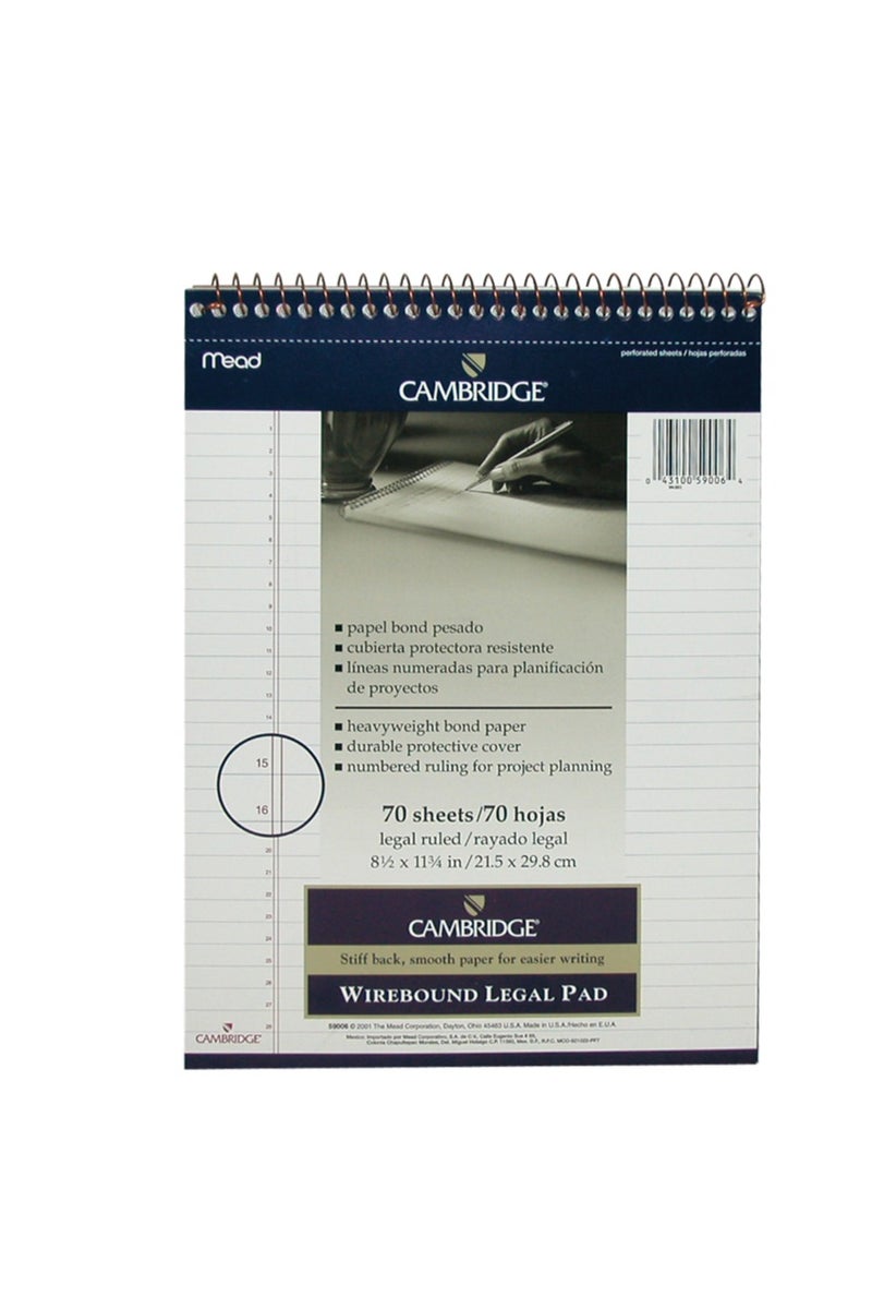 Cambridge Premium Writing Pad A470 Sheets (140 Pages)