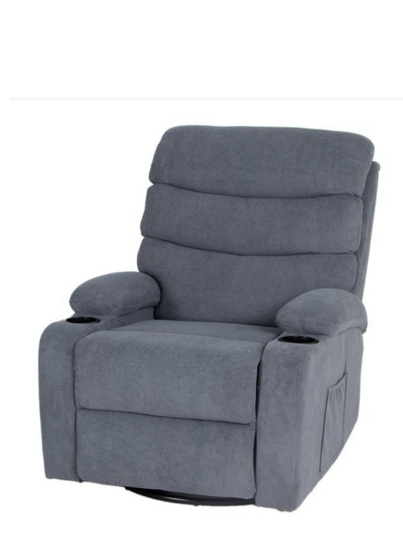 NZONE STORE Grey Rocking and Swivel Recliner Chair - Comfortable and Luxurious Design - Image 3